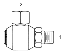 Tompkins / LS 1501 Pipe to NPSM Swivel Elbow 90 Degree