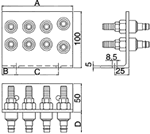 CEJN / Nipple Manifold Hose Connection