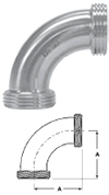 Threaded Bevel Seat x Threaded Bevel Seat 90° Elbows - B2C