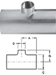 Weld Reducing Tees - B7RWWW