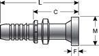 Gates Code 61 O-Ring Flange