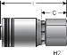 Gates Female British Standard Parallel Pipe O-Ring Swivel (for SAE100R13)