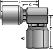 Gates MegaCrimp Female JIC 37° Flare Swivel - 90° Block