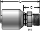 Gates MegaCrimp Male British Standard Parallel Pipe