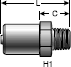 Gates Power Crimp Male Special Grease Fitting