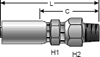 Gates PCTS Thermo-Plastic Male Pipe Swivel