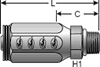 Gates Field Attachable Type T Male O-Ring Boss for G2 Hose