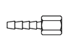 Tompkins / 4245 Hose Barb to Pipe / Rigid