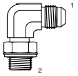 Tompkins / 3801 JIC to BSPP Elbow 90 Degree