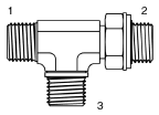 Tompkins / 3857 BSPP Adjustable Branch Tee