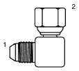 Tompkins / 3905 JIC to BSPP Swivel Elbow 90 Degree