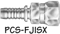 SAE 100R15 - Permanent PCS Stems and Ferrules for -6 and -8