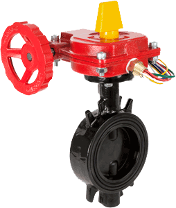 Cooplok Fire Protection Wafer Butterfly Valve with Gear Operator