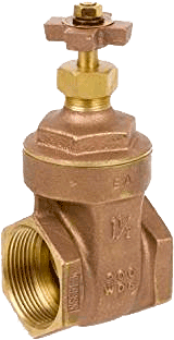 Series 4105 Brass Gate Valve with Cross Handle