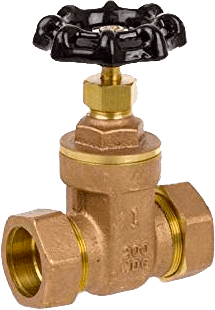 Series 8130 Brass Gate Valve with Compression Ends