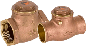 Series 9191 and 9192 Brass Swing Check Valve