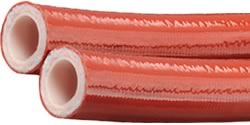 PIRANHAFLEX  Series PF354NCTL Nylon Tube/Orange Cover Non-Conductive 100R7 Twin Line Hoses