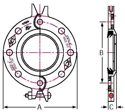 Cooplok Hinged Flange Adapter