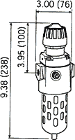 Wilkerson Compact Filter / Regulator CB6