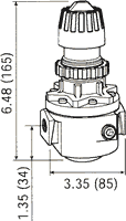 Wilkerson Standard Regulator 3 Ports