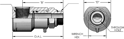 Male O-Ring O.R.B. X Female O-Ring O.R.B.
 90 Degree Swivel Fitting