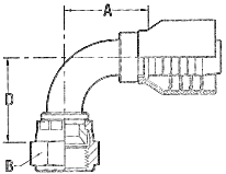 JIC Female 90° Elbow-Standard Drop