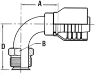 SAE Male Inverted Flare 90° Elbow