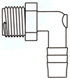 Plastic Barbed Fittings and Hose Nipples / Male 90°Elbow