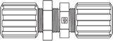 PFA Compression Fittings / Bulkhead Union