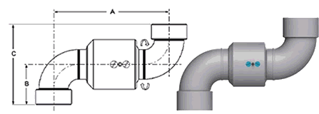 Single Plane V-Ring Style 40 (Female NPT x Female NPT)