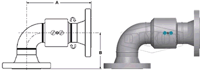 Single Plane O-Ring Style 30 (150# ASA Flange x 150# ASA Flange)