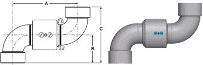 Single Plane O-Ring Style 40 (Female NPT x Female NPT)