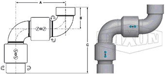 Double Plane O-Ring Style 50 (Female NPT x Female NPT)