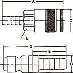 Series J Sockets / Standard Hose Barb