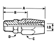 MALE PIPE AISI 303 SERIES STAINLESS STEEL