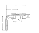 METRIC STAND PIPE 90° ELBOW