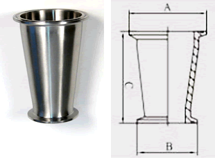 Reducer w/ Clamp Ends