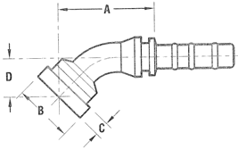 Supercat Flange 45° Elbow One-Piece