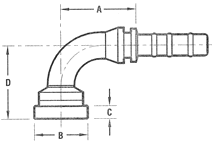 Supercat Flange 90° Elbow One-Piece