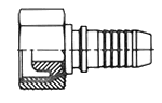 Female Metric Swivel DIN 3863 Light Type / German DIN Braided Hose Inserts