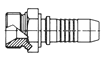 British Spiral Hose Insert / BSP Parallel Male