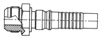 Male JIC 37° Flare / Interlock Spiral Hose Inserts