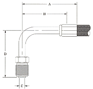 Male Inverted Flare-90° Elbow