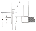 2-Bolt Flange - Medium Pressure Fluoro-Comp Fittings 