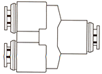 Plastic Push-To-Connect Fittings / Union Y