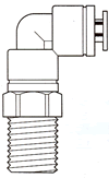 Plastic Push-To-Connect Fittings / Swivel Male 90° Elbow