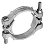 Double Bolt Hose Clamps - Zinc Plated Ductile Iron