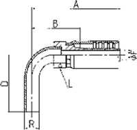 CODE N-100 METRIC STAND PIPE 90°ELBOW