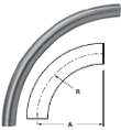 90° Buttweld Sweep Elbows, 36 in. - B2SXL