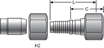 Gates C14 Female JIC 37° Flare Swivel Coupling